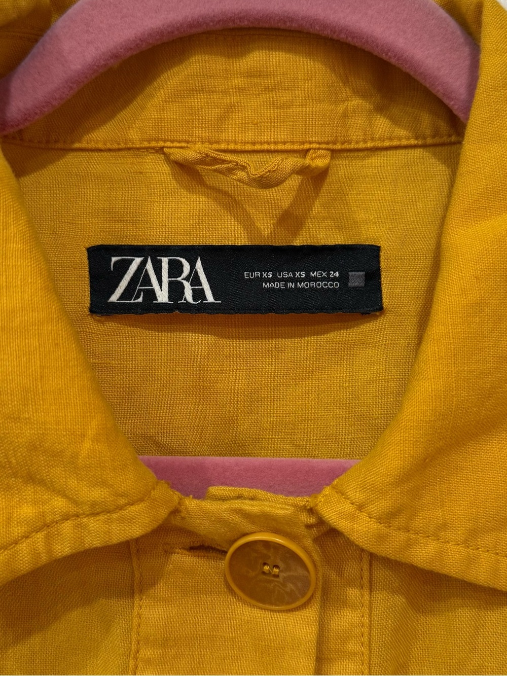 Zara Ruffle-Trim Button Jacket - Picture 4 of 6